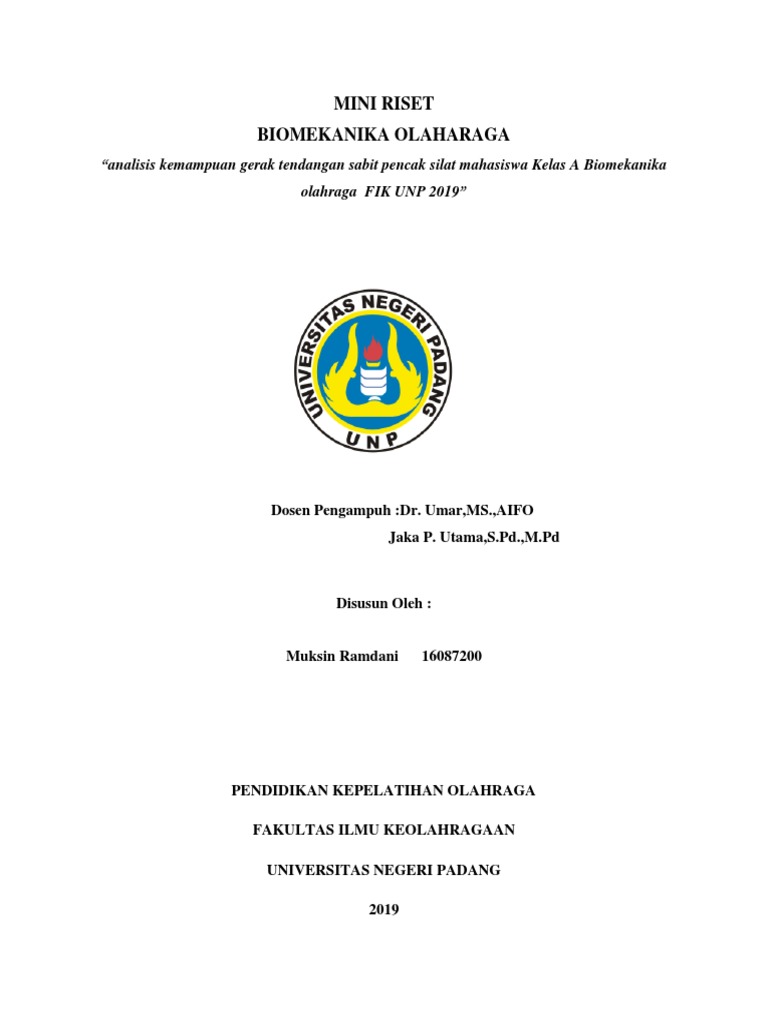 Contoh Cover Makalah Unp Paud Berkarya