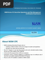 NISM Series VII: Securities Operations and Risk Management Certification Examination