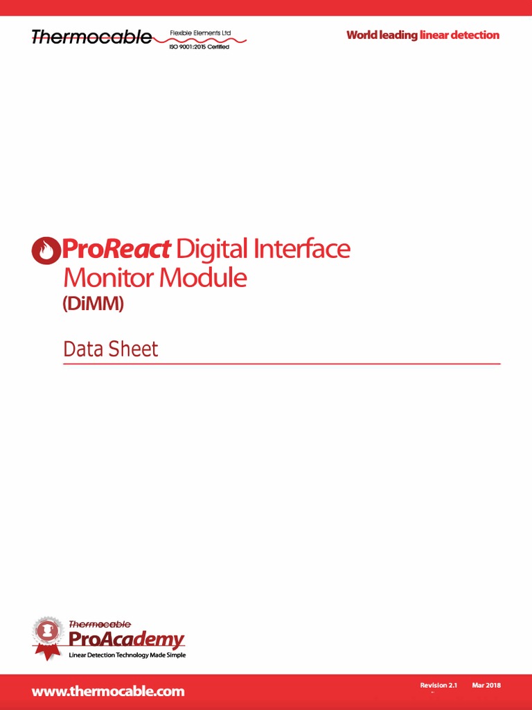 ProReact Digital Interface Monitor Overview | PDF | Electrical ...