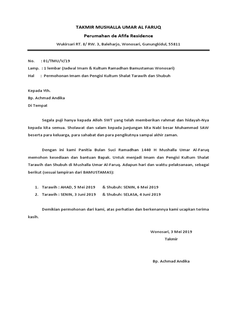 Surat Kultum 1440 Pdf
