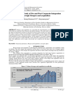 Kumara - Comparative Study of Pre and Post Corporate Integration Through Mergers and Acquisition, Kumara Et Al - E233138