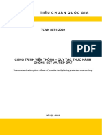 TCVN 8071 - 2009 Công trình viễn thông quy tắc thực hành chống sét và tiếp địa PDF