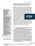 Prevalence and Risk Factors of Actinic Keratosis in Patients Attending Italian Dermatology Clinics