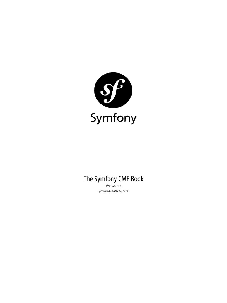 Symfony CMF 1.3 | PDF | Php | Command Line Interface