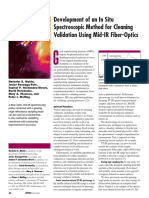 Development of An in Situ Spectroscopic Method For Cleaning Validation Using Mid-IR Fiber-Optics