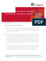 ESG, SRI, and Impact Investing: A Primer For Decision-Making