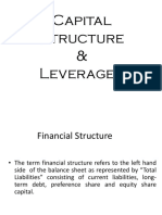 Capital Structure & Leverages