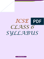 ICSE Board Class 6 Syllabus PDF