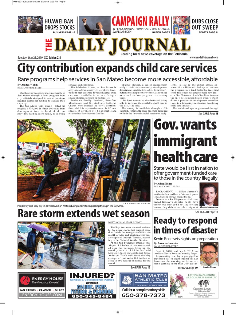 San Mateo Daily Journal 05-21-19 Edition | PDF | Violence