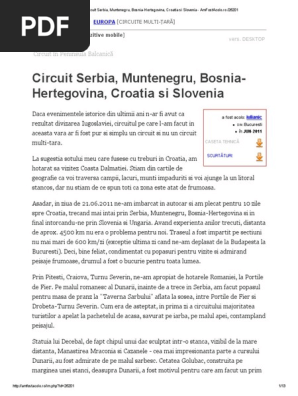 M Circuit Serbia Muntenegru Bosnia Hertegovina Croatia Si