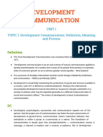 Development Communication BJMC