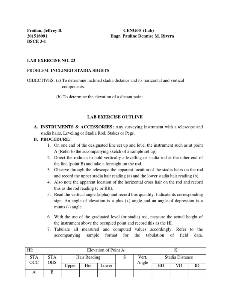CENG60 Lab 23 1 | PDF | Scientific Observation | Teaching Mathematics
