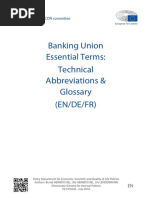 Banking Union Essential Terms: Technical Abbreviations & Glossary (EN/DE/FR)