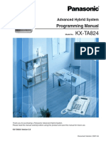 KX-TA824: Programming Manual