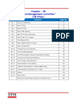 Chapter - 4B "Tool Management Activities" (TM Pillar) : Sr. No Page No