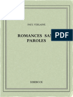 Verlaine Paul - Romances Sans Paroles