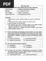 Soal Pretest Komitmen Mutukaltara Docx