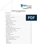 Guide Excel 2010 (Version Débutante)