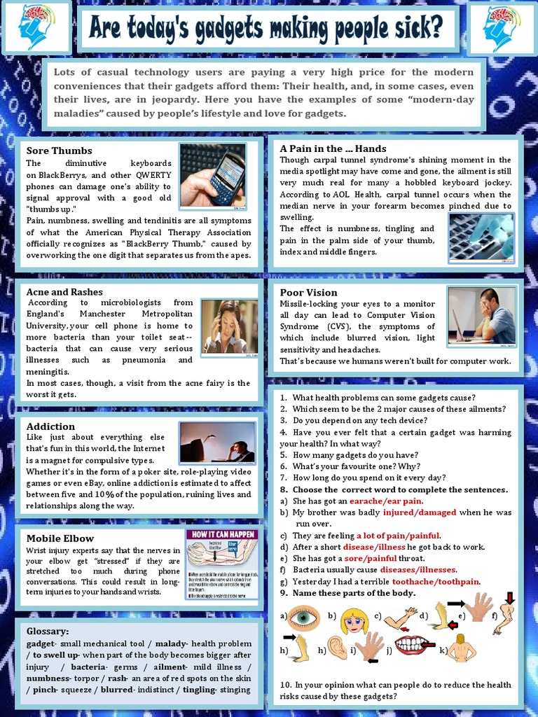 View of Gadget-Induced Health Issues | PDF | Thumb | Hand