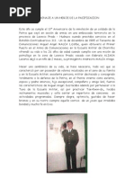 Homenaje A Un Heroe de La Pacificacion