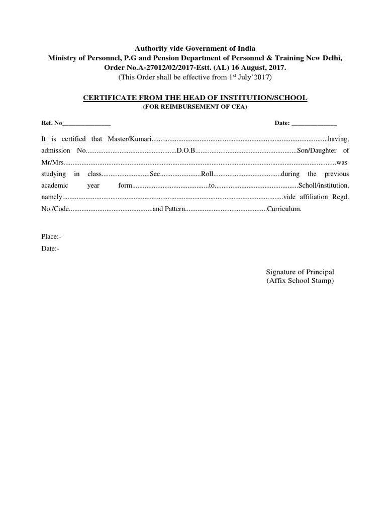 CEA Form | PDF
