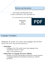 Inflection Derivation