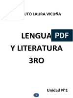 Cartilla de Lengua y Literatura 3ro Unidad I PDF