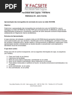 Modelo de Entrega de Trabalho Em CD