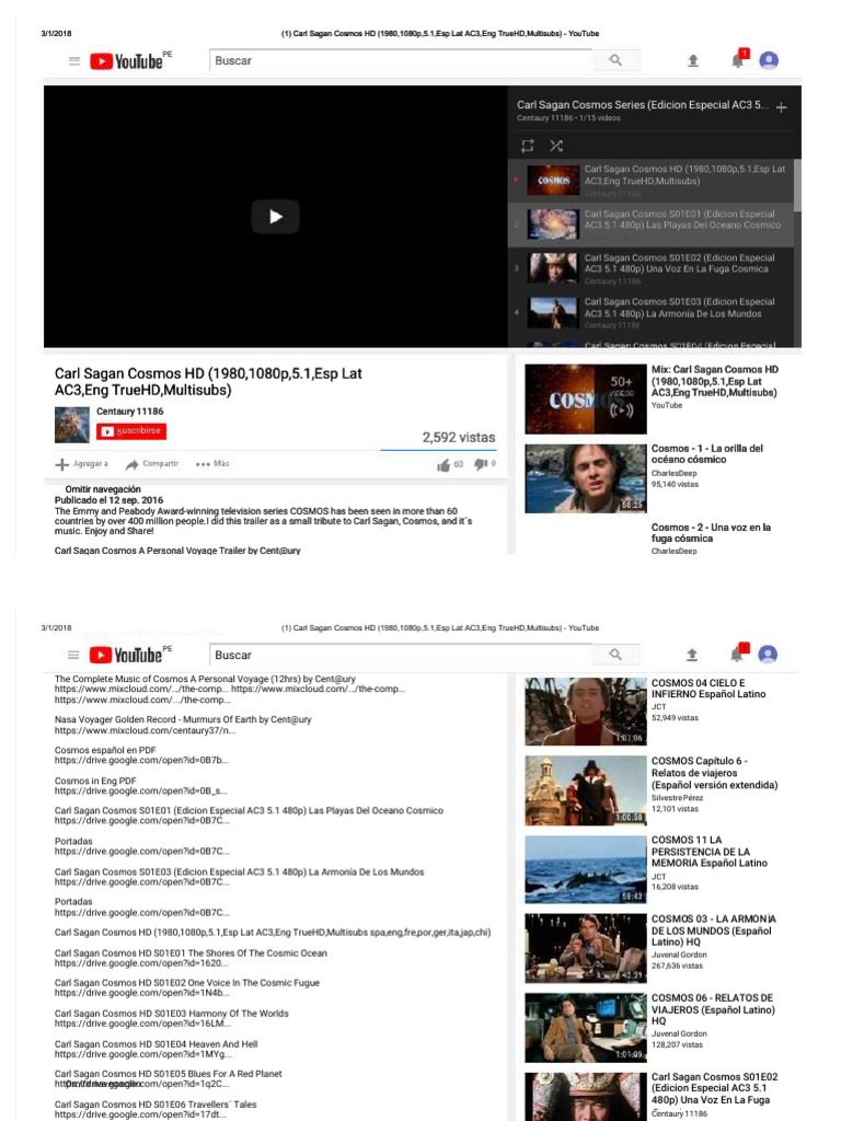 Carl Sagan Cosmos Pdf Pdf Leisure