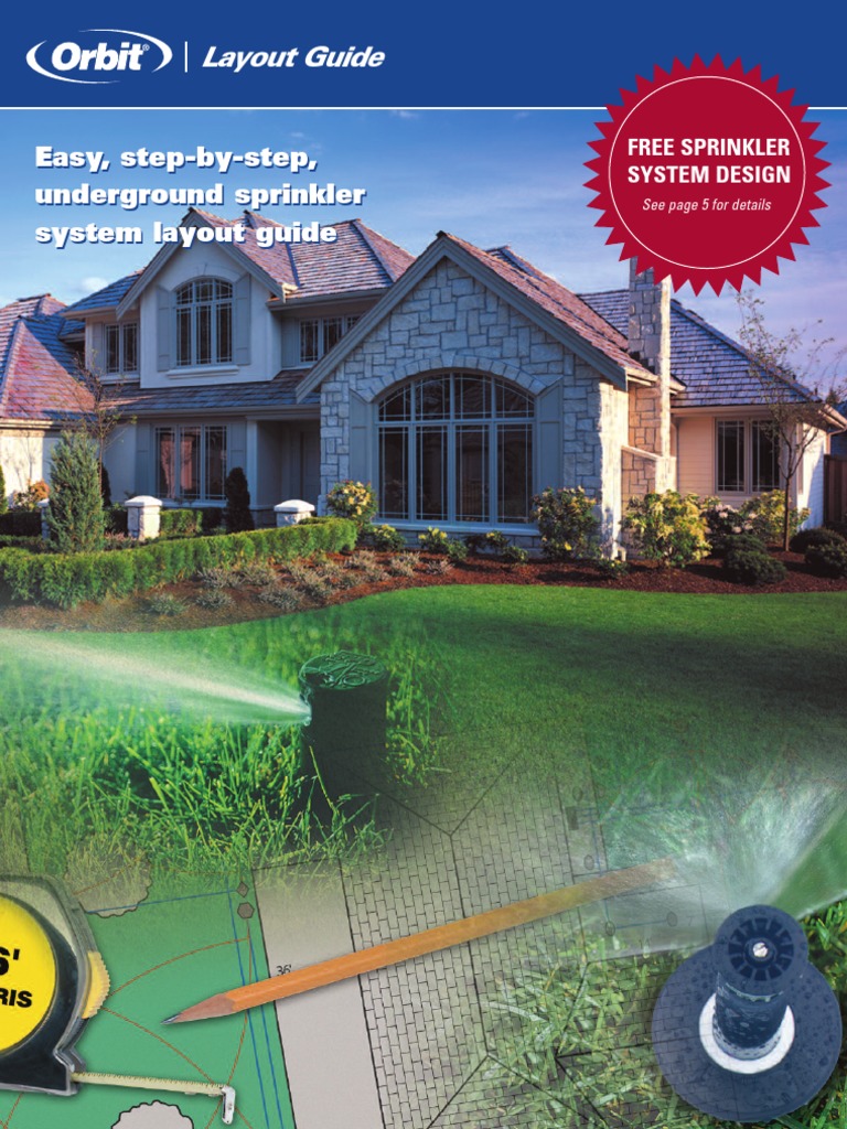 Layout Guide Easy, StepByStep, Underground Sprinkler System Layout