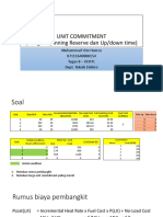 Unit Commitment Dengan Forward Dynamic Programming