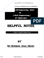 Irrigation Engineering Notes PDF
