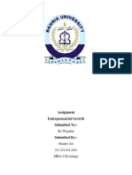 Assignment Entrepreneurial Growth Submitted To:-: Sir Wajahat
