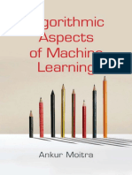 Algorithmic Aspects Machine Learning PDF