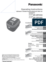 Operating Instructions: SR-SPX103 SR-SPX183