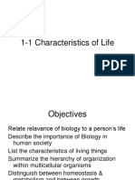 1-1 Characteristics of Life