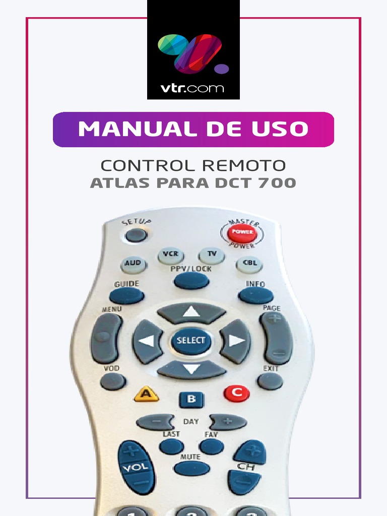 Configuración Control Remoto Atlas DCT 700 | PDF | Control remoto ...