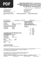 Certificado Da Vareta TIG