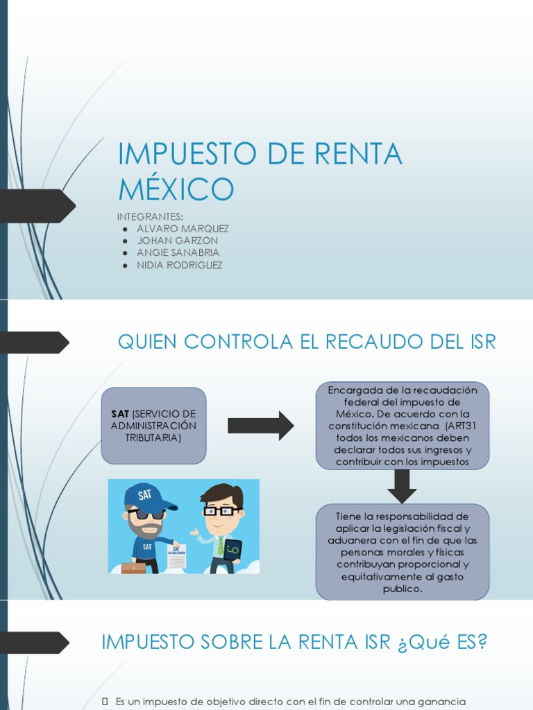 Impuesto de Renta Mexico | PDF | Impuesto sobre la renta | Impuestos