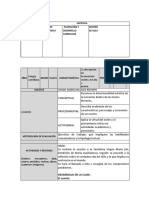 Planeación Español Quinto.