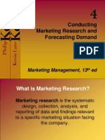 Conducting Marketing Research and Forecasting Demand