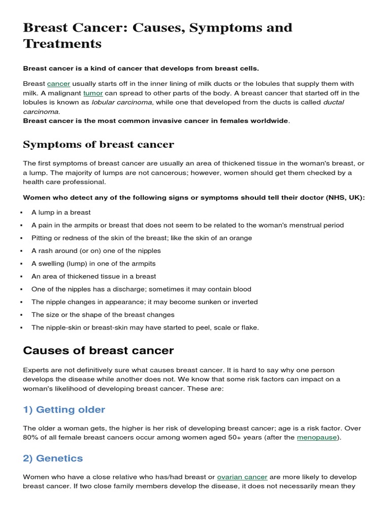 Breast Cancer | PDF | Breast Cancer | Cancer