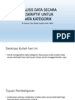 Lecture 10 Analisis Deskriptif Untuk Data Kategori