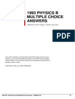 1993 Physics B Multiple Choice Answers: Choice Answers. You Can Get The Manual You Are Interested in in Printed Form or