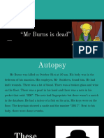 A Murder Mystery - "MR Burns Is Dead" PDF