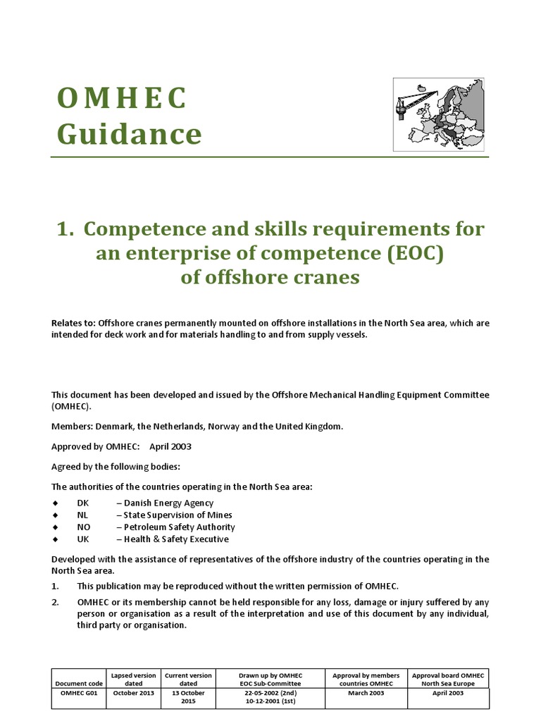 EOC Competence for Offshore Cranes | PDF | Verification And Validation ...