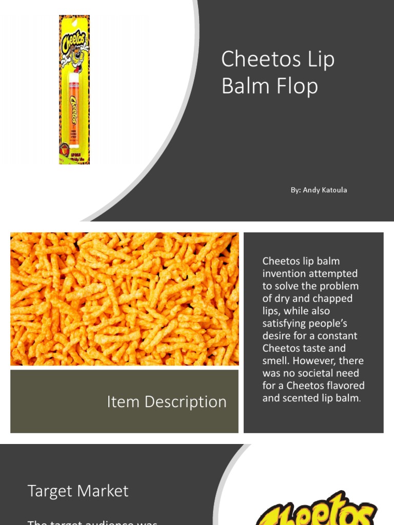 cheetos lip balm flop