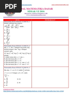 Soal Matematika Dasar SIMAK UI 2016