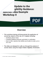 July 2015 Update To The Interim Eligibility Guidance: Abstract Idea Example Workshop II