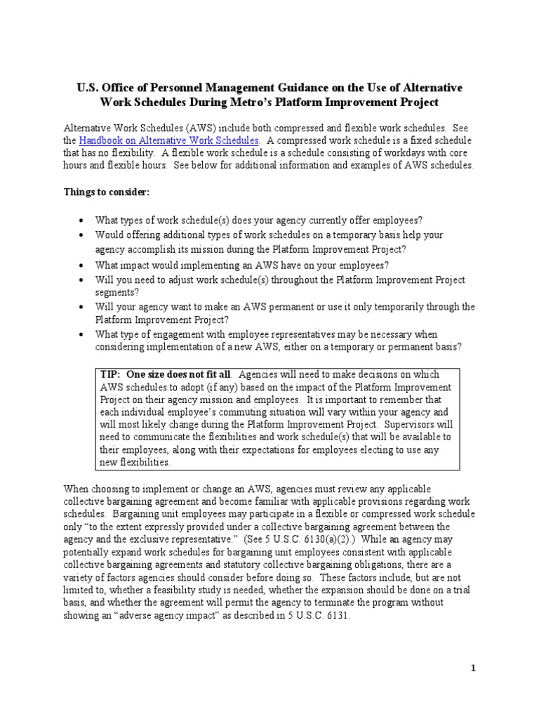 Opm Guidance On Overtime Pay
